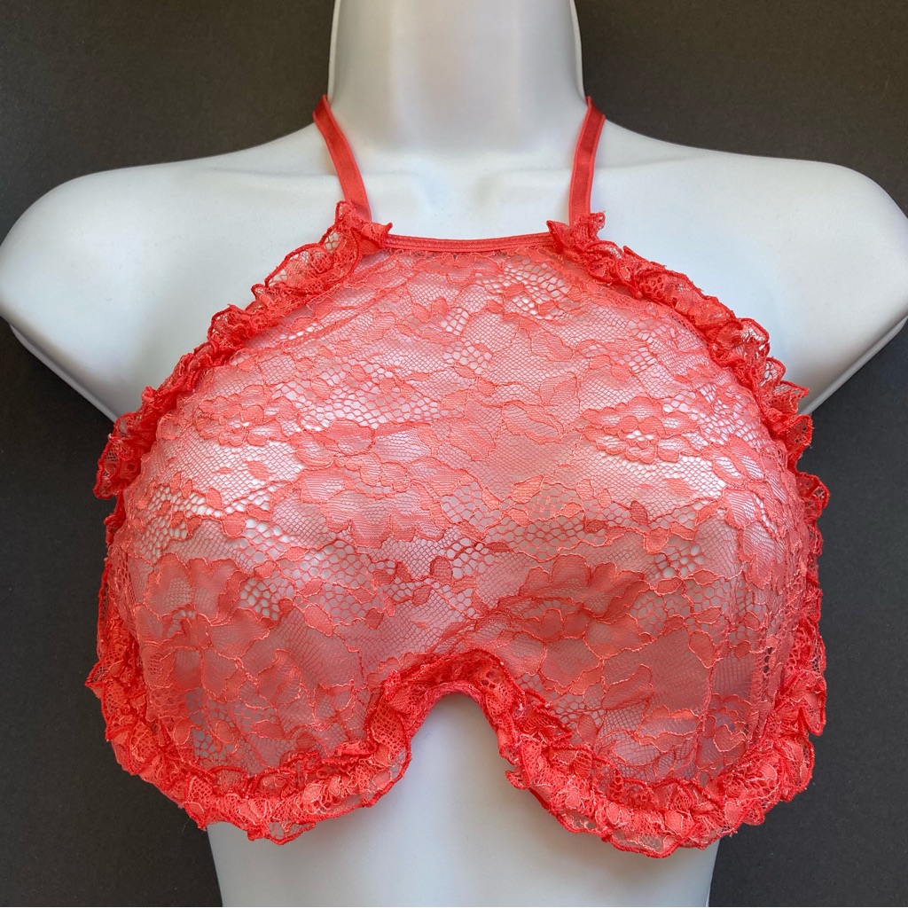 Free People Le Petit Trou Marriage Corail Neck Lace Underwire Bra, Nwt Sz M